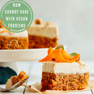 Raw Carrot Cake with Vegan Frosting