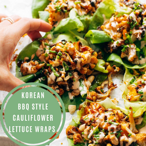 Korean BBQ Style Cauliflower Lettuce Wraps