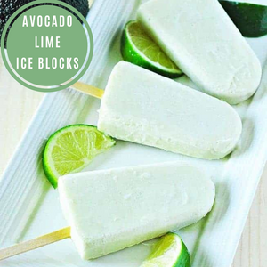 Avocado Lime Ice Blocks
