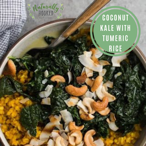 Coconut Kale with Tumeric Rice