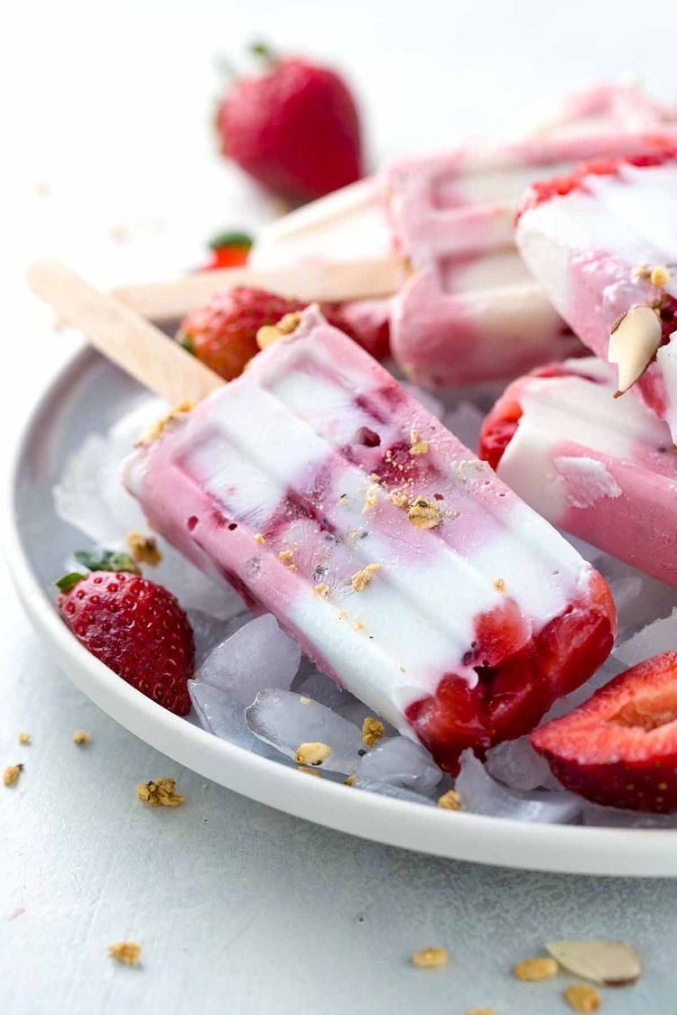 Strawberry Yogurt Pops