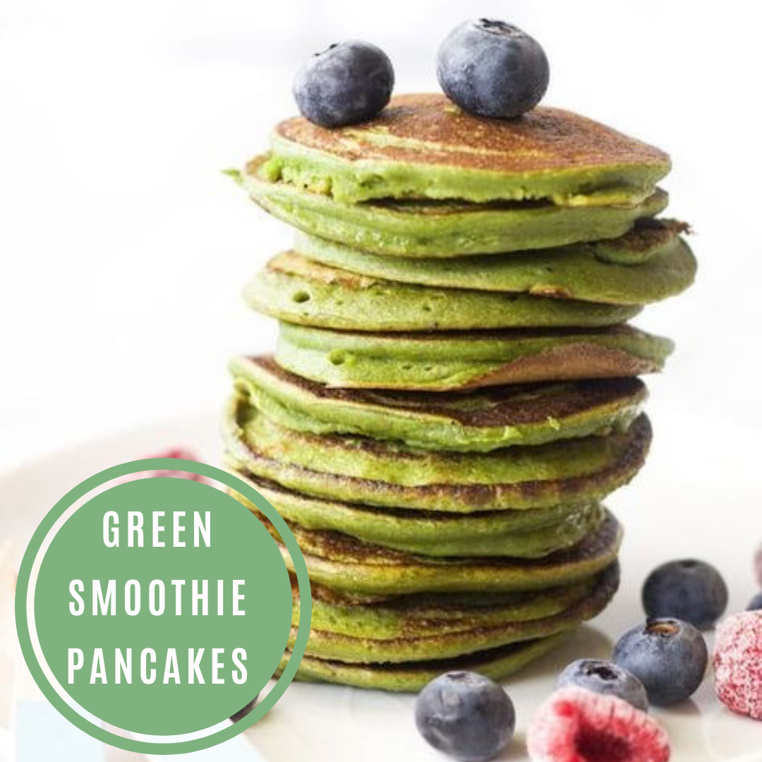 Green Smoothie Pancakes