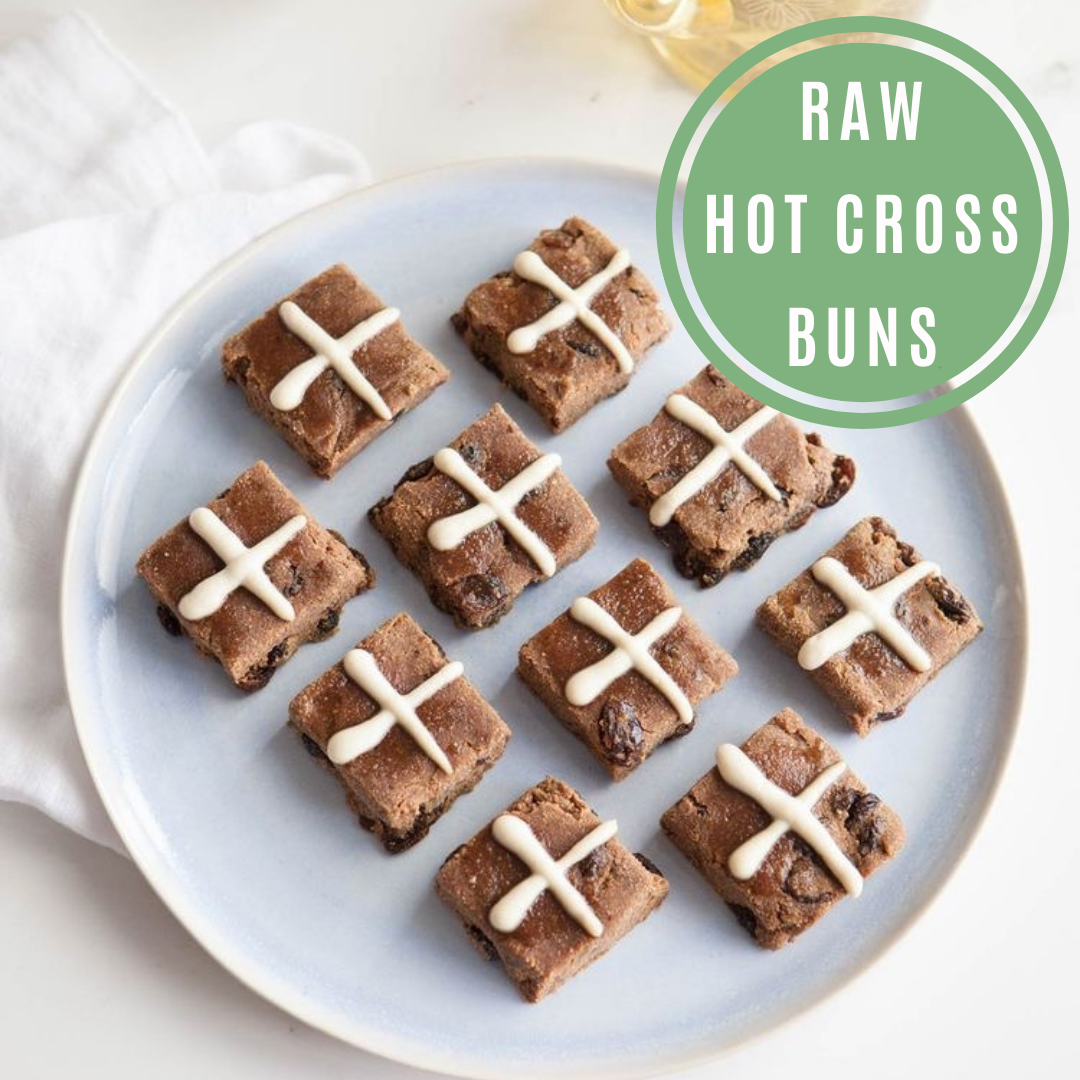 Raw Hot Cross Buns