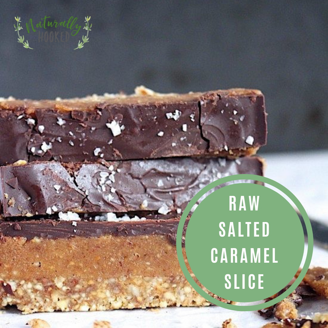 Raw Salted Caramel Slice