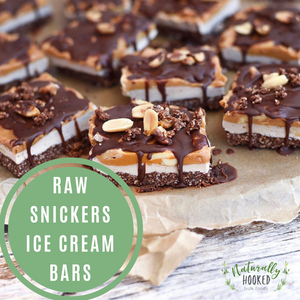 Raw Snickers Ice Cream Bars | Meatless Monday