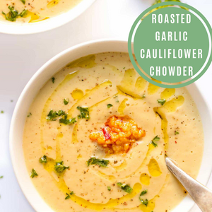 Roasted Garlic Cauliflower Chowder