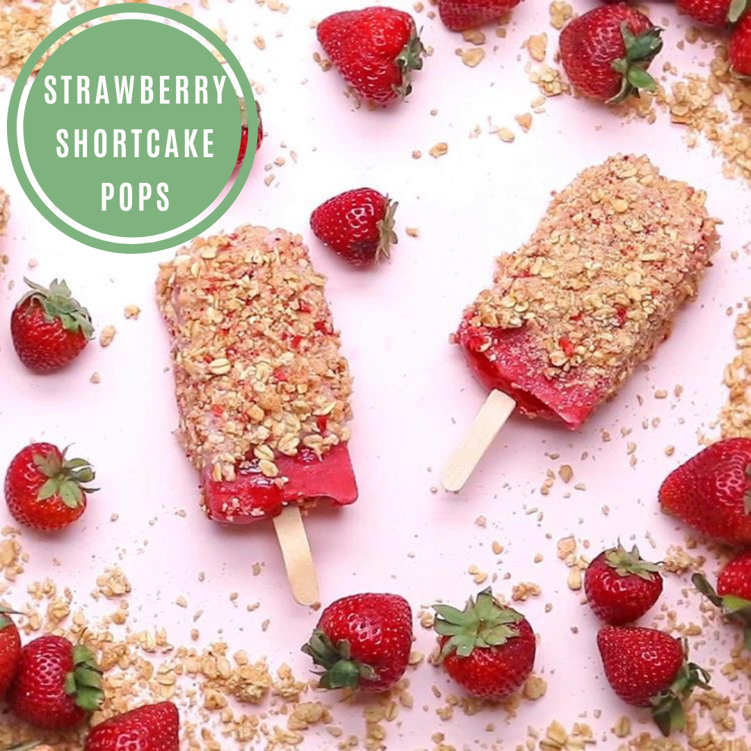 Strawberry Shortcake Pops