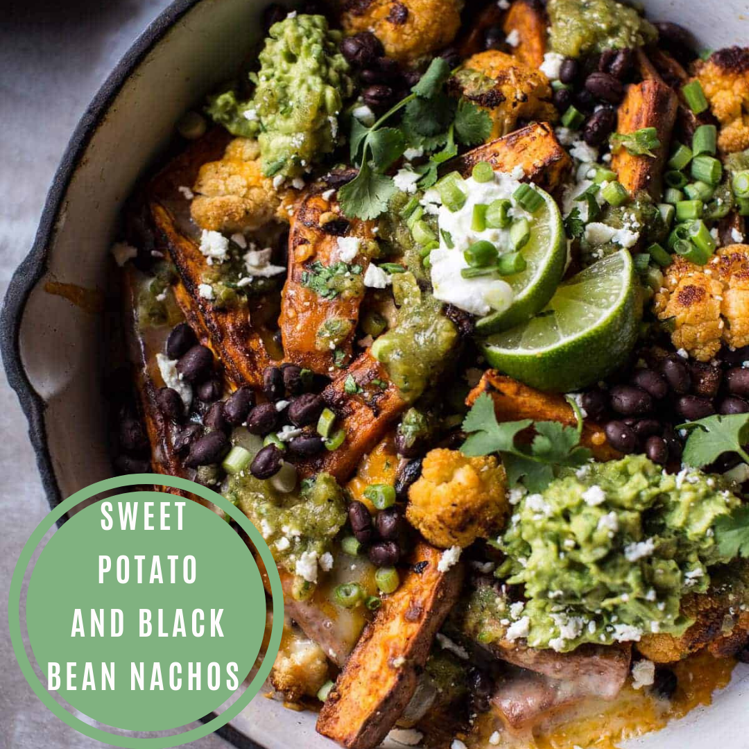 Sweet Potato and Black Bean Nachos