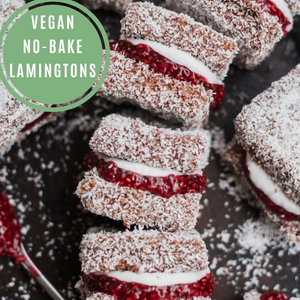 Vegan No-Bake Lamingtons